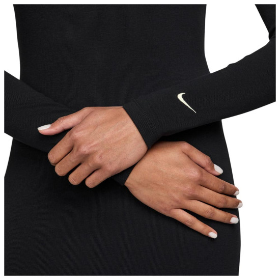 Nike Γυναικείο φόρεμα Sportswear Chill Knit Tight Midi Mini-Rib Dress